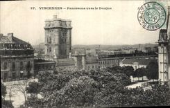 VINTAGE POSTCARD Vincennes Panorama Towards the Keep