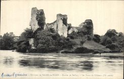 CPA Environs de Salies De Bearn Ruines de Bellocq Les tours du chateau
