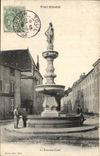 VINTAGE POSTCARD Toul Illustrates the Curel fountain