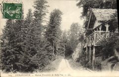 VINTAGE POSTCARD Gerardmer House Forestiere de Belle Sight