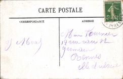 VINTAGE POSTCARD Heavy Interior of the Rosary