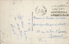 VINTAGE POSTCARD Strasbourg the Kleber Place