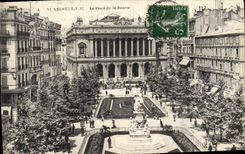 CPA Marseille La Place de Place de la Bourse