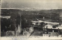 CPA Pau Le Gave et la chaine des Pyrenees
