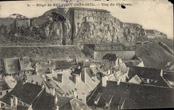 VINTAGE POSTCARD Belfort Sits of Sight of the Castle