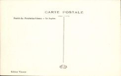 VINTAGE POSTCARD Drill of Fontainebleau Jupiter