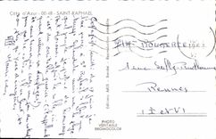 POSTAL MODERNA Saint Raphael dimensiona azul