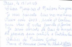 CPM Meilleurs Voeux de Vitre