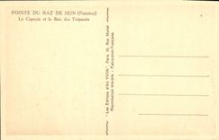 VINTAGE POSTCARD Point Of the Strong current Of Center the Capuchin and the Bay of Trespass