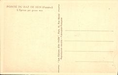 CPA Pointe Du Raz De Sein L'Eperon par Grosse Mer