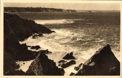 CPA Pointe Du Raz De Sein La pointe vue de la baie des Trepasses