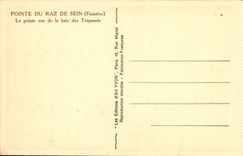 VINTAGE POSTCARD Pointe Of the Strong current Of Center the point seen of bay of Trespass