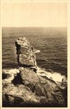 VINTAGE POSTCARD Pointe Of the Strong current Of Center the Bay of Trespass the menhir