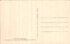 VINTAGE POSTCARD Pontivy Frontage of the strong Castle of the Lords of Rohan