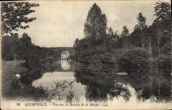 VINTAGE POSTCARD Quimperle Seen On the Mill of Mothe