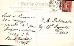 VINTAGE POSTCARD Rennes View the Church St Saver and Tours of the Cathedral