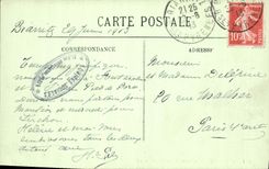 VINTAGE POSTCARD Biarritz the Rock of the Virgin