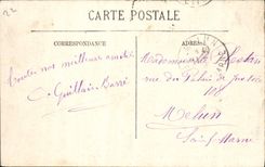 VINTAGE POSTCARD Dinan View on the Rancid one and the Tower Sainte Catherine Enfants Dog