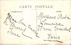 VINTAGE POSTCARD Biarritz the Bored Rock
