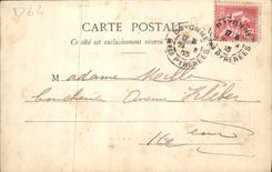 VINTAGE POSTCARD Biarritz the Lighthouse Main beach