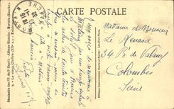 VINTAGE POSTCARD Seminar of PP of St Spirit White Abbey Mortain the old External cloister