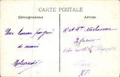 POSTAL Marsella de la VENDIMIA la manija de la cornisa del profeta
