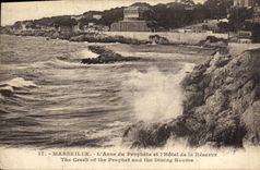 CPA Marseille L'anse Du Prophete Et I'Hotel De La Reserve