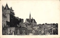 CPA Montresor Le Chateau L'eglise