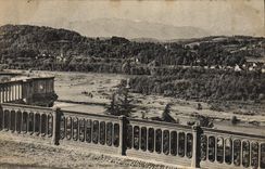 VINTAGE POSTCARD Pau Seen of the chain of the Pyrenees