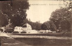 VINTAGE POSTCARD St Honors Hydropathic establishment les Bains the park
