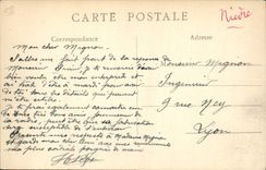 VINTAGE POSTCARD Nevers Panoramic View