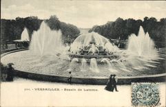 Lavabo de Versalles de la POSTAL de la VENDIMIA de Latome Latone