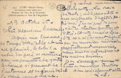 La POSTAL Vitre de la VENDIMIA el castillo sigue siendo duques de Tremoille y de la vuelta de Argentiere