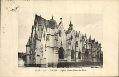 VINTAGE POSTCARD Tours Notre Dame Church the Rich person