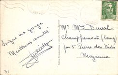 VINTAGE POSTCARD Luchon the Lake Oo