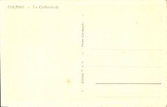 POSTAL Colmar de la VENDIMIA la catedral