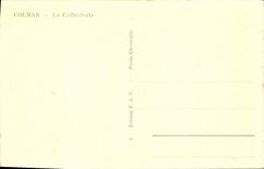 CPA Colmar La Cathedrale Enfants au puits