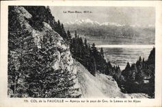 Collar de la POSTAL de la VENDIMIA de la hoz vista en el país de Gex Leman y las montan@as