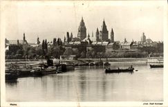 VINTAGE POSTCARD Mainz Boats