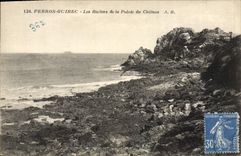 CPA Perros Guirec Les Rochers de la Pointe du Chateau 