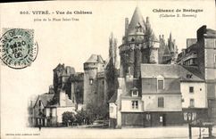 Cristal de la POSTAL de la VENDIMIA visto del castillo tomado del lugar Yves Saint