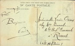 VINTAGE POSTCARD Rouen Law courts Frontage Places Verdrel