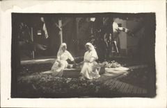 CARTE PHOTO Infirmieres Fez Maroc 1917