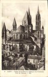 VINTAGE POSTCARD Caen Eglise Saint Etienne Abbaye with the men Dimensions apse