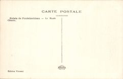 VINTAGE POSTCARD Palate of Fontainebleau the Chinese Museum