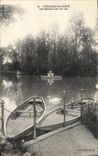 VINTAGE POSTCARD Pougues Water Boats On the Lake Swan Boat