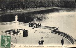 CPA Palais De Fontainebleau Terrase De I'Etang des Carpes