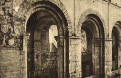 VINTAGE POSTCARD Interior Bernay De I' abbey