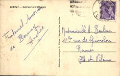 VINTAGE POSTCARD Interior Bernay De I' abbey