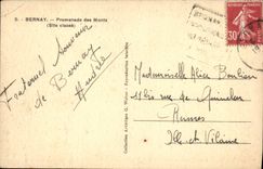 VINTAGE POSTCARD Bernay Walk Of the Mounts